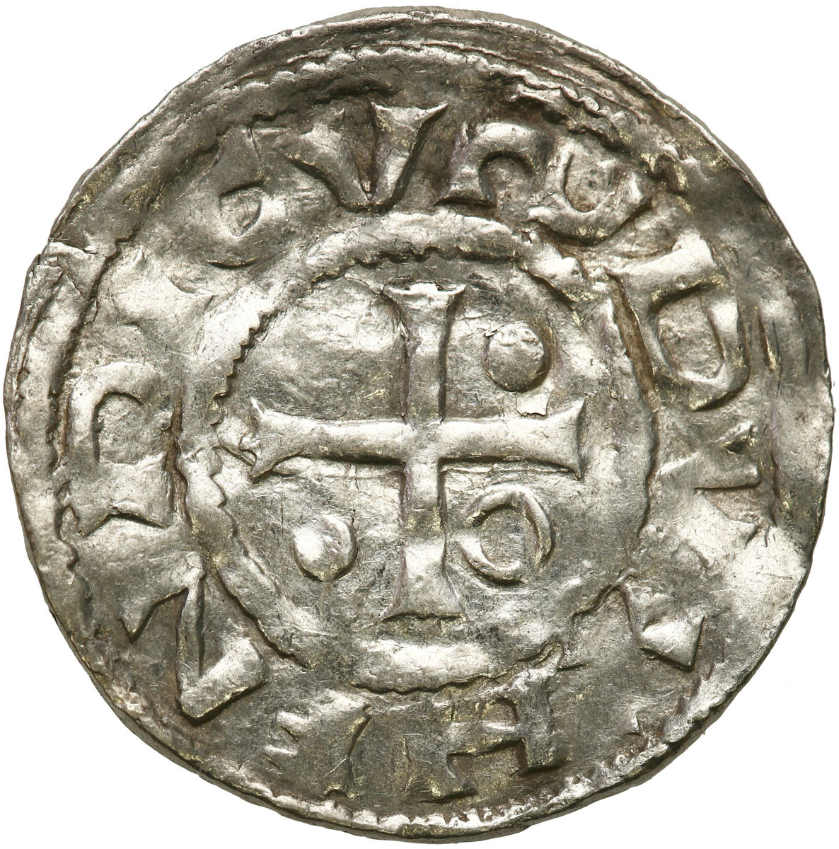 Niemcy, Bawaria – Ratyzbona. Henryk II Kłótnik 985-995. Denar, Ratyzbona